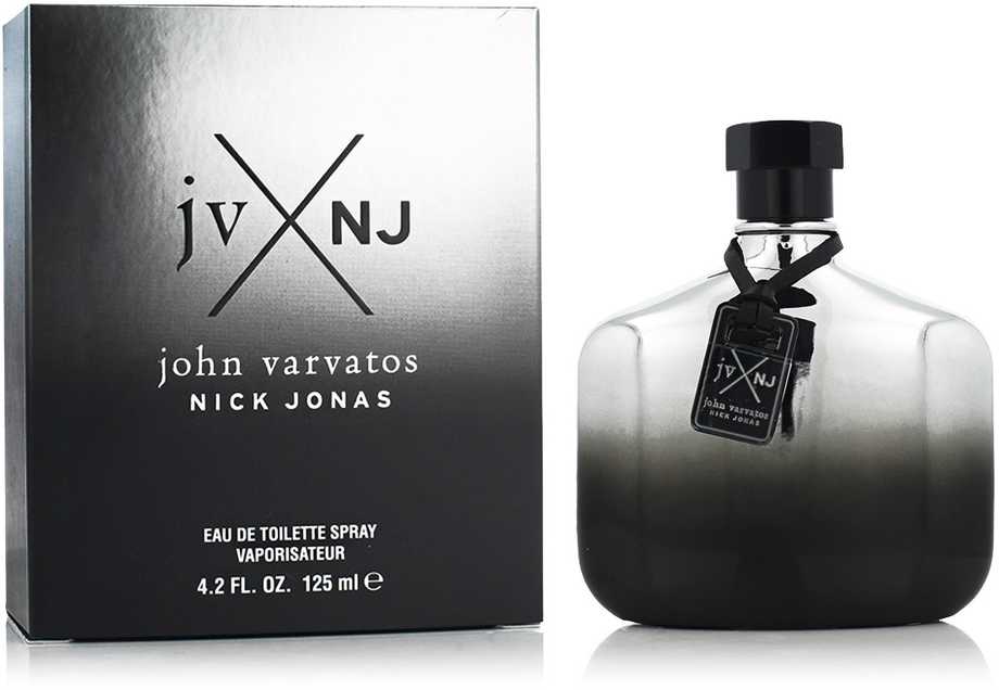 John Varvatos JV x NJ Sidabrinis EDT tualetinis vanduo vyrams, 125 ml