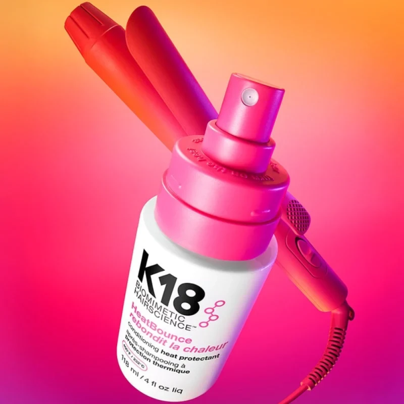K18 HeatBounce Conditioning Heat Protectant Nenuplaunamas kondicionierius su apsauga nuo karščio, 118 ml
