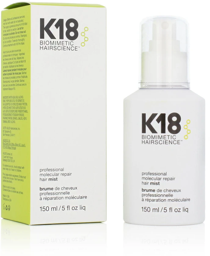 K18 Molecular Repair Hair Mist Atstatomasis molekulinis plaukų purškiklis, 150 ml