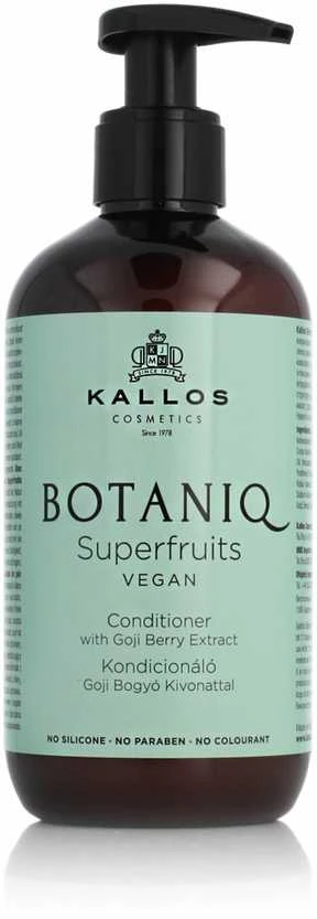 Plaukų kondicionierius be silikonų, parabenų ir dažiklių Kallos BOTANIQ Superfruits Conditioner 300 ml