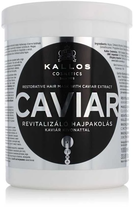 Atstatomoji plaukų kaukė su ikrų ekstraktu Kallos CAVIAR Hair Mask 1000ml