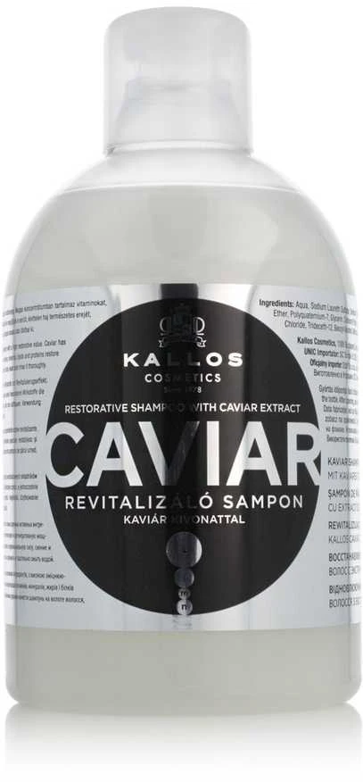 Šampūnas suteikiantis spindesio, atnaujinantis plauko struktūrą Kallos Caviar 1000ml