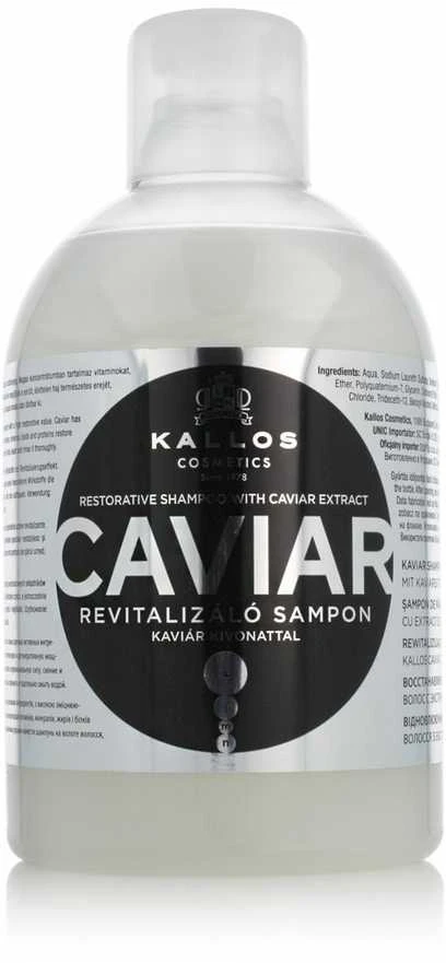 Šampūnas suteikiantis spindesio, atnaujinantis plauko struktūrą Kallos Caviar 1000ml
