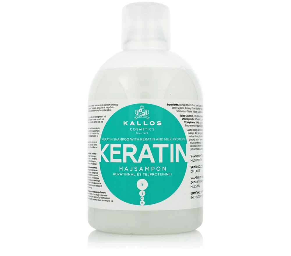 Šampūnas sausiems pažeistiems plaukams Kallos KERATIN Šampūnas 1000 ml