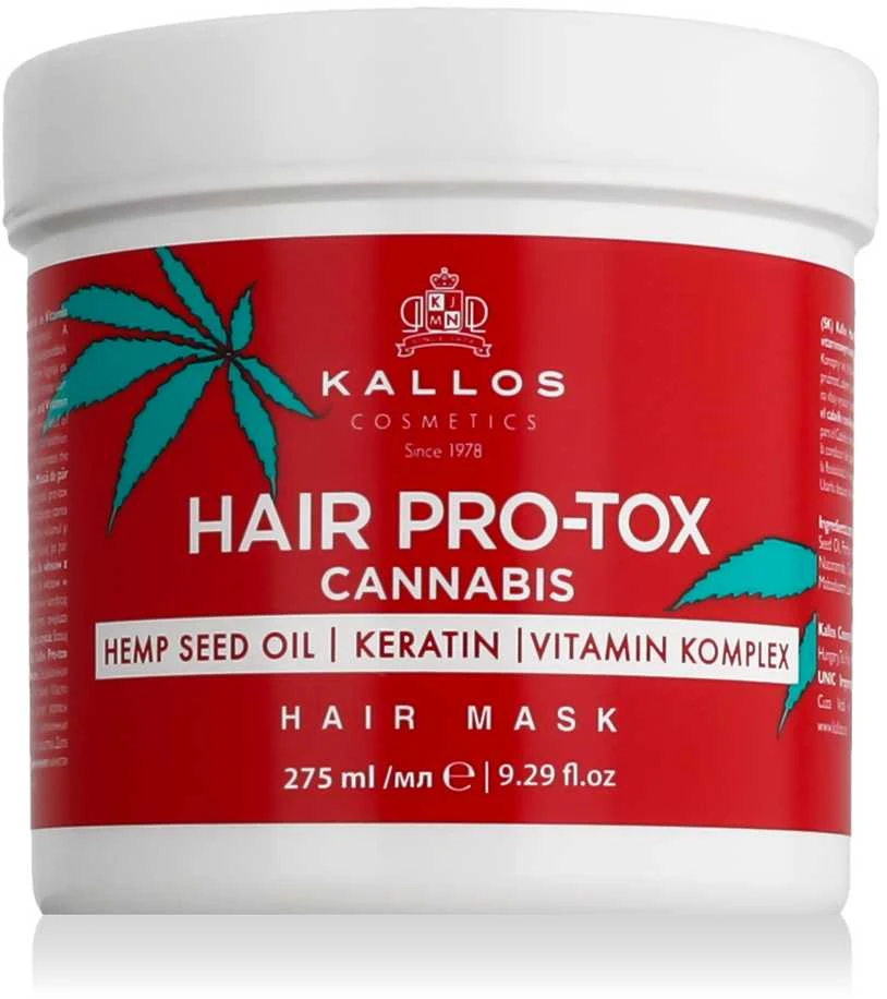 Plaukų kaukė Kallos Hair Pro-Tox Cannabis Hair Mask 275 ml
