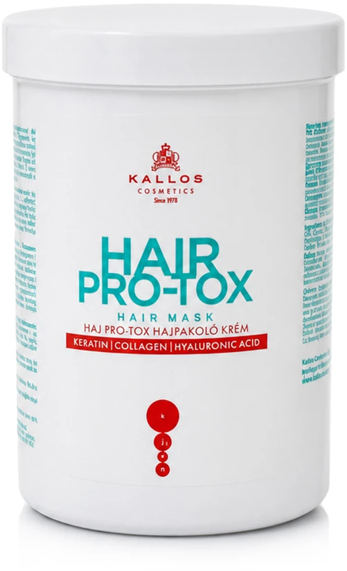 Plaukus stiprinanti ir maitinanti kaukė Kallos Hair Pro-Tox Mask 1000ml