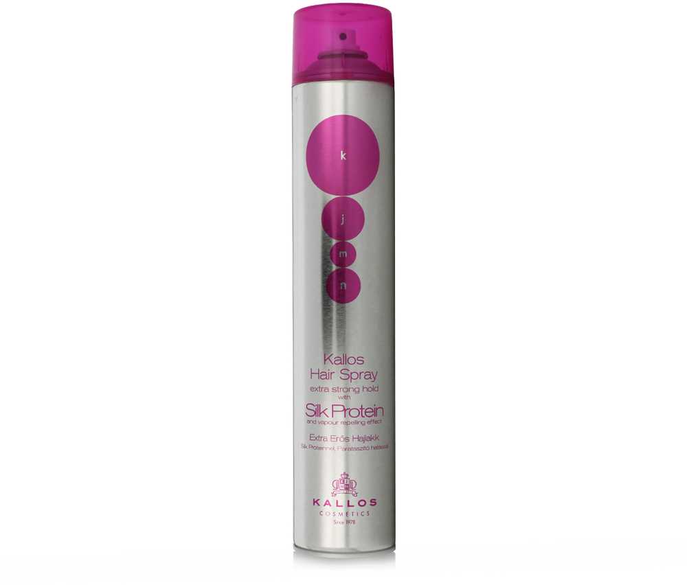 Kallos Cosmetics KJMN Silk Protein Extra Strong Plaukų lakas plaukų lakas, 750 ml