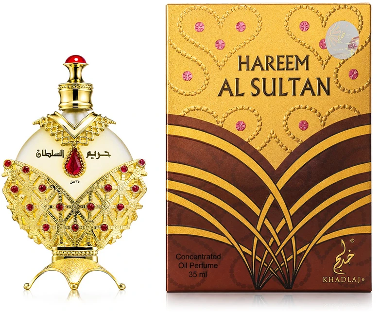 Unisex Khadlaj Hareem Sultan Gold koncentruotas kvepalų aliejus be alkoholio, 35 ml