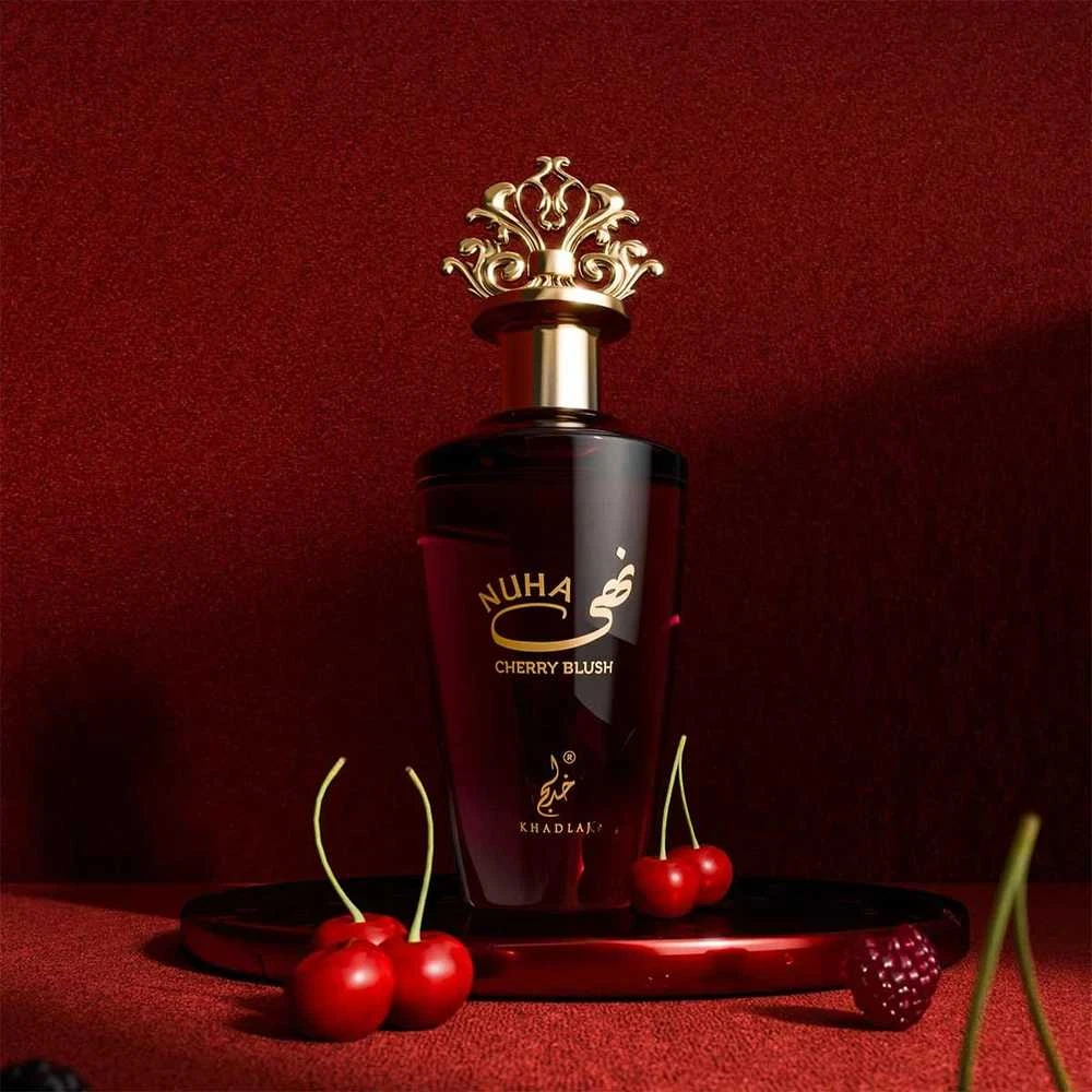 Khadlaj Nuha Cherry Blush EDP parfumuotas vanduo vyrams, 85 ml