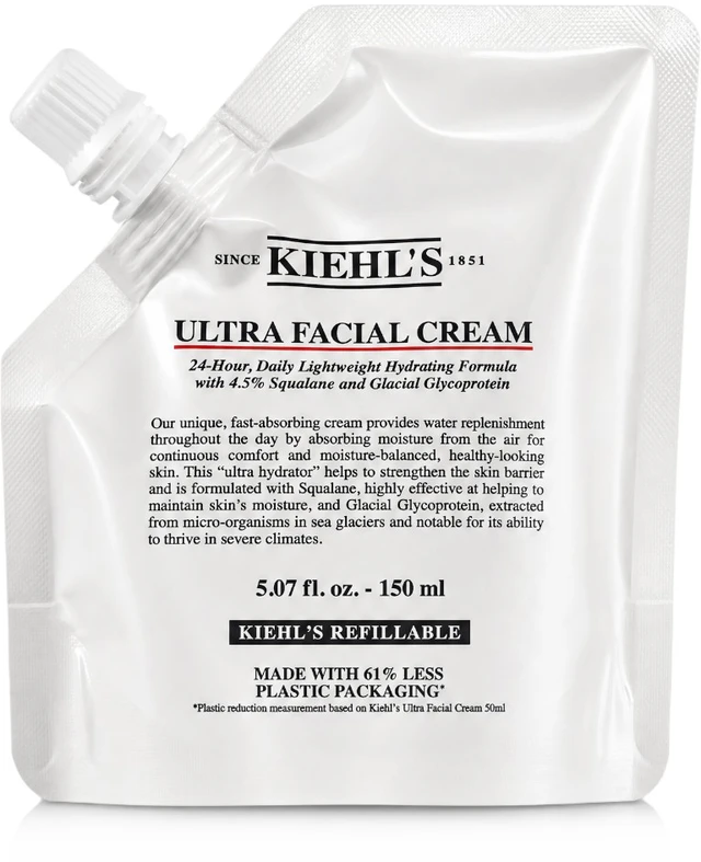 Kiehl´s Kiehl's Replacement užpildas drėkinamam odos kremui (Kreminis Refill Pouch), 150 ml