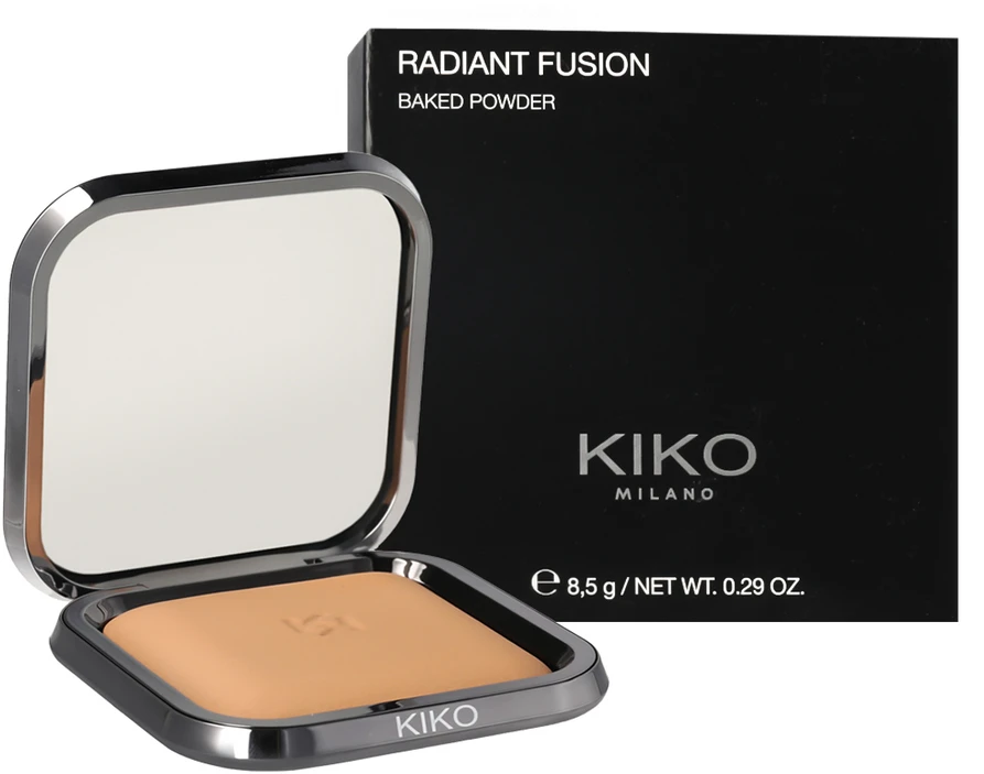 Kiko Milano Radiant Fusion Baked Powder kompaktinė pudra, atspalvis: 06 Cocoa, 8.5 g