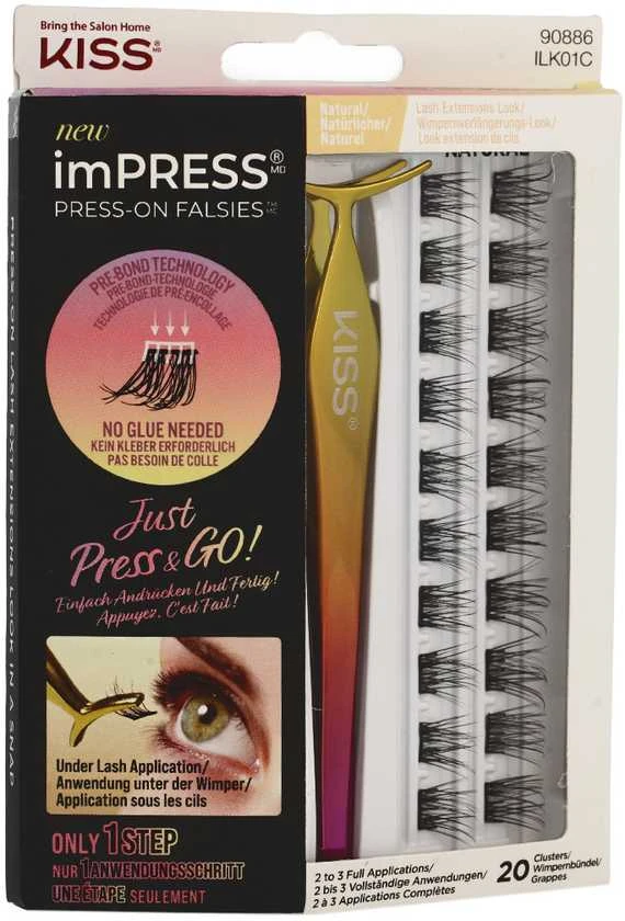 Kiss My Face KISS Dirbtinės blakstienos "imPRESS Press on Falsies Kit 01