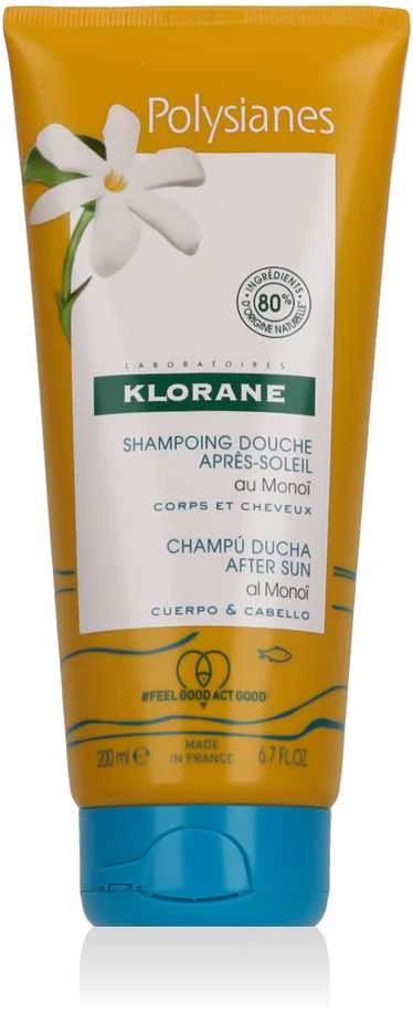 Klorane "Polysianes" dušo šampūnas po saulės vonių 200ml