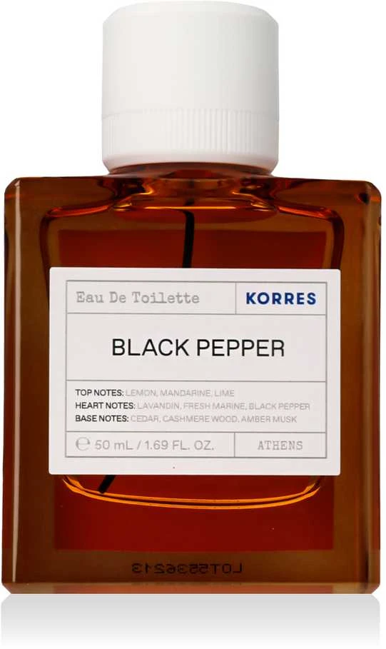 Korres Juodas Pepper EDT tualetinis vanduo Unisex, 50 ml