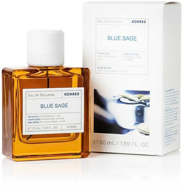 Korres Mėlyna Sage EDT tualetinis vanduo Unisex, 50 ml