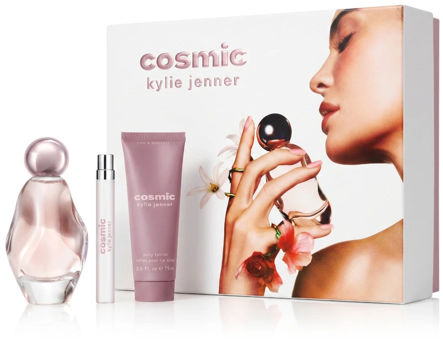 Kvepalų rinkinys moterims Kylie Cosmetics Cosmic Kylie Jenner (EDP, 100 ml + EDP, 10 ml + kūno losjonas, 75 ml)