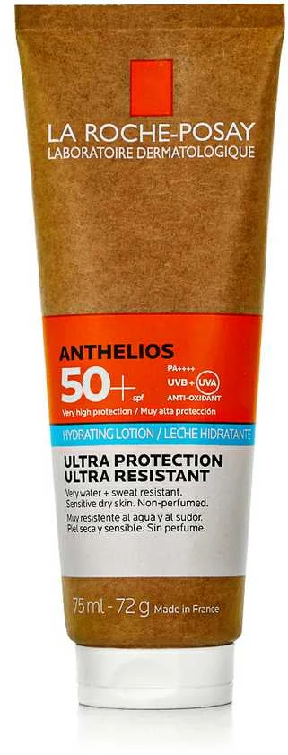 La Roche-Posay LRP Anthelios Non-Perfumed Hydrating Lotion SPF 50+ apsauginis drėkinantis losjonas jautriai / sausai kūno odai, 75 ml