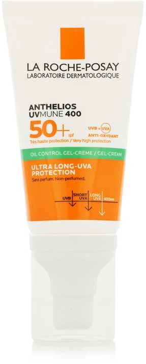 La Roche Posay Anthelios XL Anti-Shine Non-Perfumed Dry Touch Gel-Kreminis SPF 50+ apsauginis gelinis kremas jautriai veido odai, 50 ml