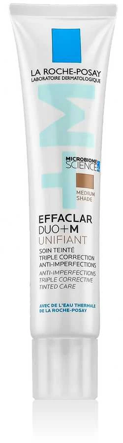 La Roche-Posay Effaclar Duo+ M Unifiant lengvos tekstūros itin intensyviai drėkinantis kremas su atspalviu, atspalvis: Medium, 40 ml
