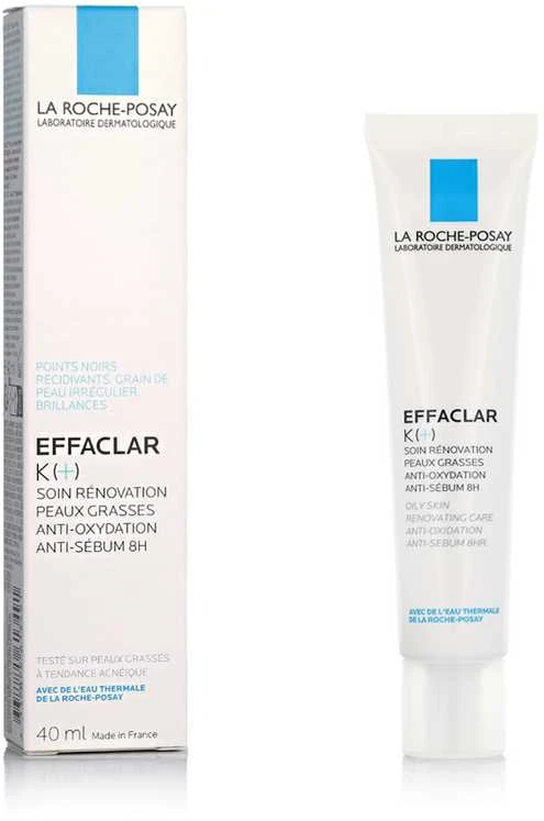 La Roche Posay Effaclar K+ veido kremas riebiai odai, 40 ml