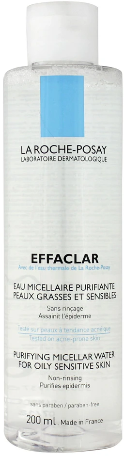 La Roche-Posay Effaclar Purifying Micellar Vanduo For Oily Skin micelinis vanduo jautriai ir riebiai odai, 200 ml