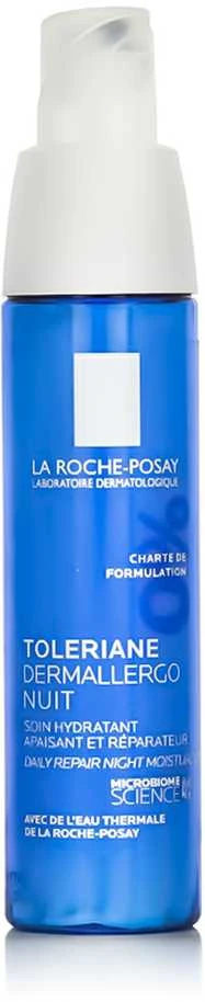 La Roche Posay Toleriane Dermalergo Night naktinis kremas jautriai veido odai, 40 ml