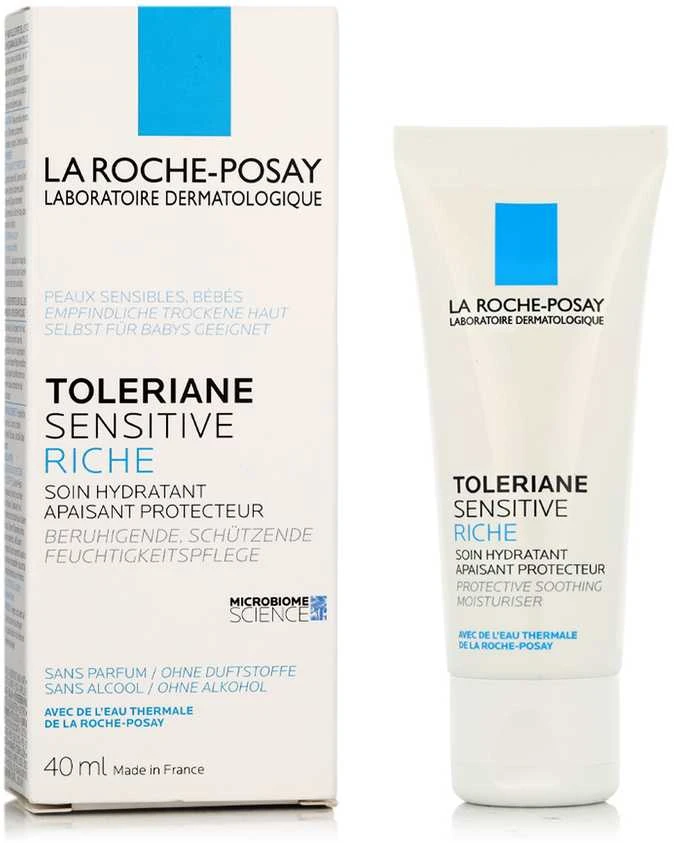Prebiotinis drėkinamasis kremas La Roche Posay Toleriane Sensitive Rich Creme, 40 ml