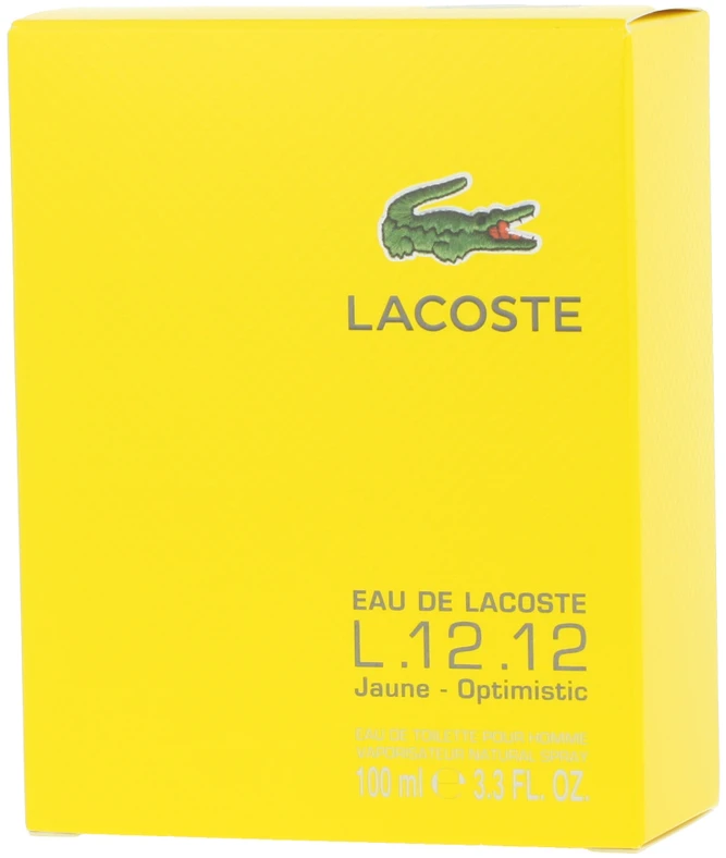 Lacoste L.12.12 Jaune Optimistic for Men (Kvepalai Vyrams) EDT 100 ml