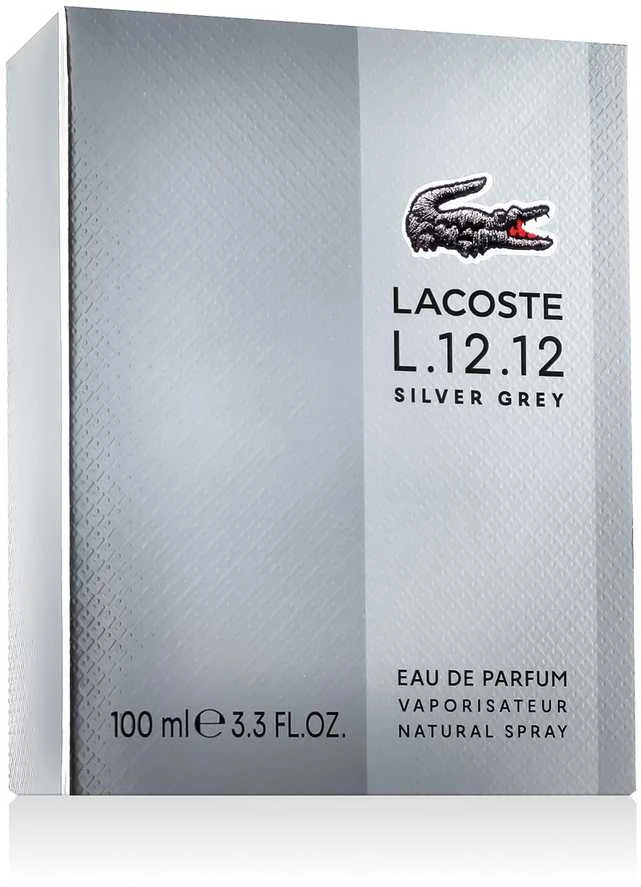 Lacoste L.12.12 Sidabrinis Pilkas EDP parfumuotas vanduo vyrams, 100 ml