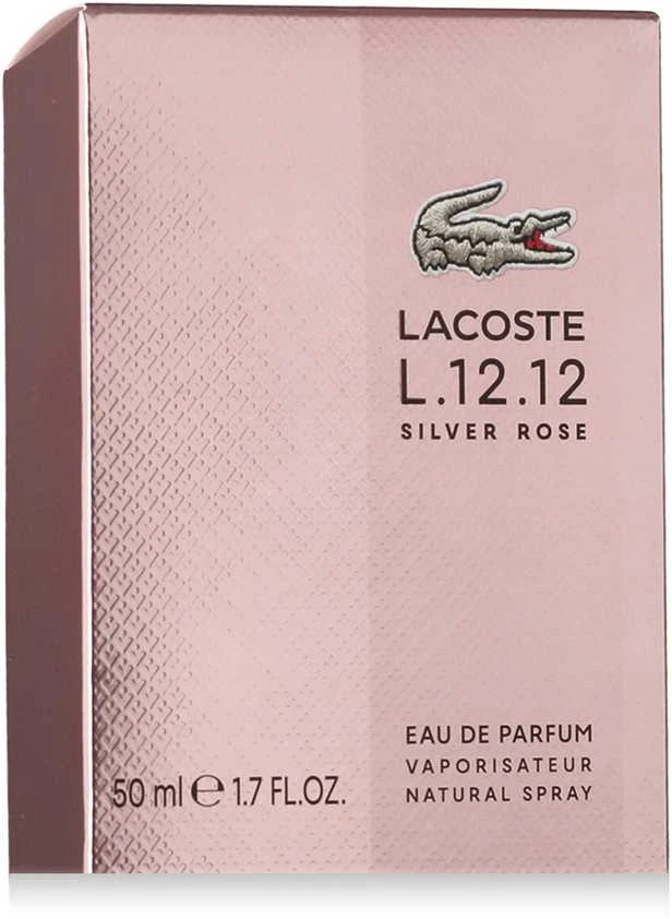 Lacoste L.12.12 Sidabrinis Rose EDP parfumuotas vanduo moterims, 50 ml