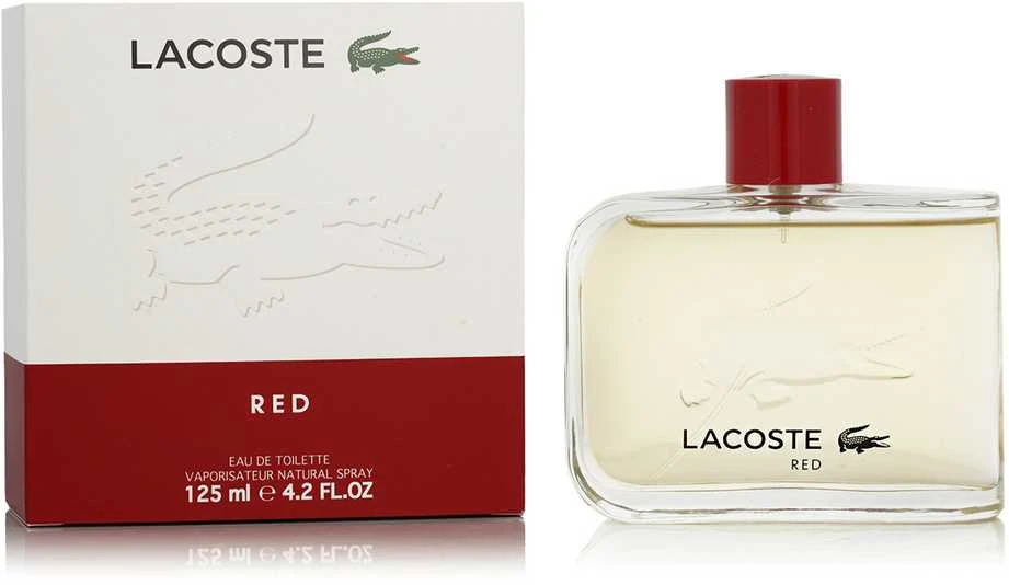 Lacoste Raudona EDT tualetinis vanduo vyrams, 125 ml