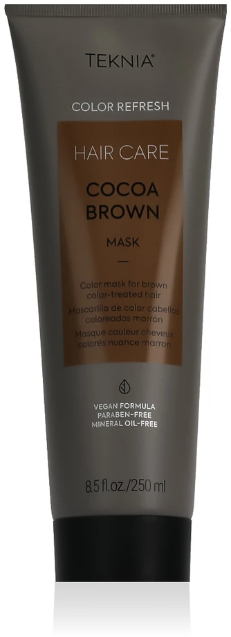 Rudą spalvą paryškinanti kaukė Lakme Teknia Cocoa Brown Mask, 250 ml