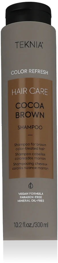 Rudą spalvą paryškinantis šampūnas Lakme Teknia Cocoa Brown Šampūnas, 300 ml