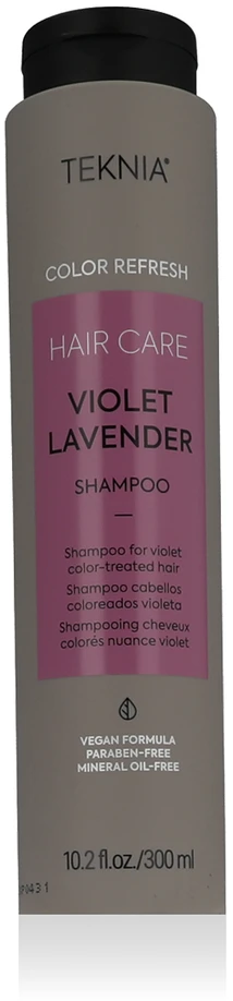 Violetinę spalvą paryškinantis šampūnas Lakme Teknia Violet Levender Šampūnas, 300 ml