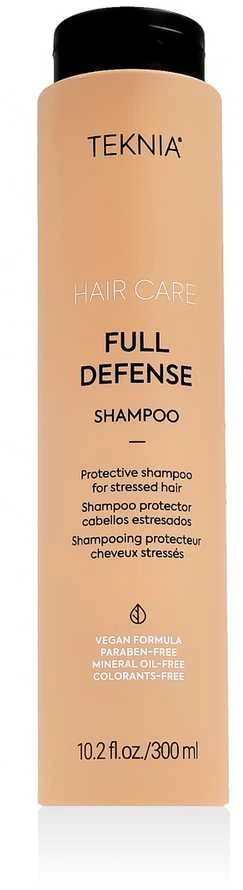 Apsauginis šampūnas plaukams Lakme Teknia Full Defense Šampūnas, žalingo aplinkos poveikio paveiktiems plaukams, 300 ml