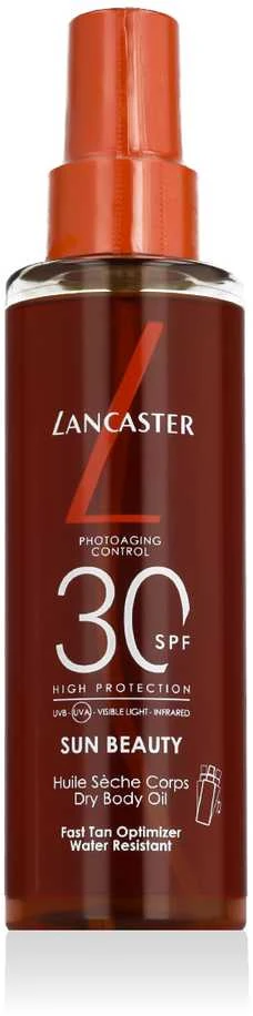 Lancaster Sun Beauty Fast Tan Optimizer Satin Dry Oil su didele apsauga nuo įdegio SPF30, 150 ml