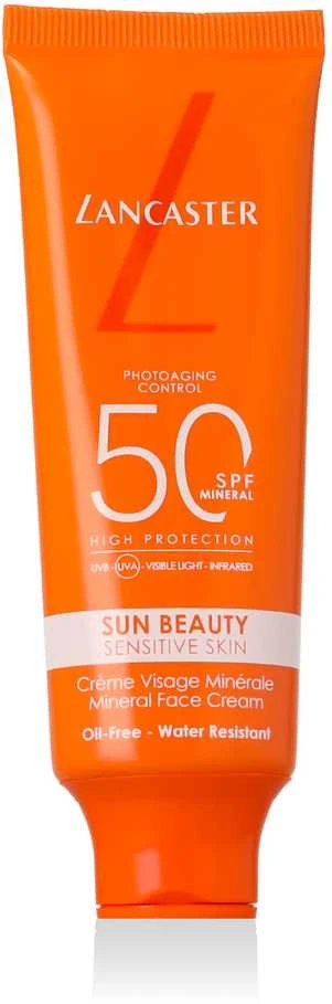„Lancaster Sun Beauty“ jautrios odos mineralinis veido kremas nuo saulės