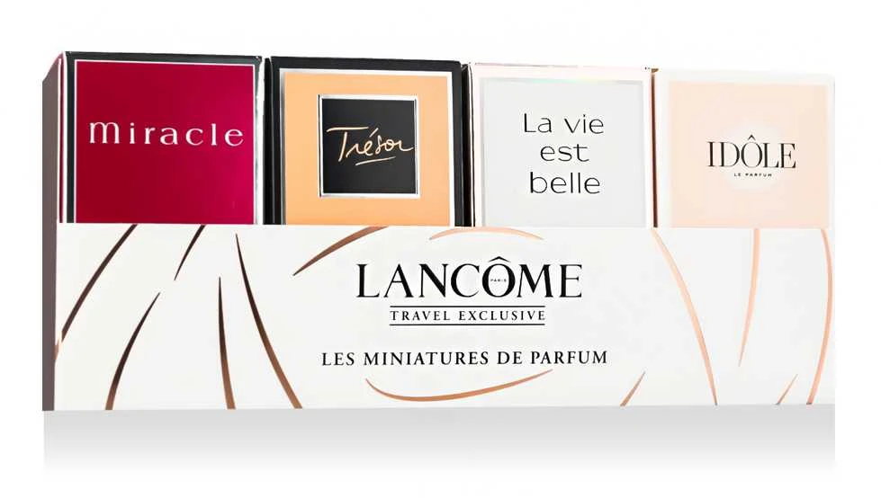 Kvepalų rinkinys moterims Lancome The Best Of Lancome Fragrances (kvepalai Idole EDP, 5 ml + kvepalai La Vie Est Belle EDP, 4 ml + kvepalai Tresor EDP, 7,5 ml + kvepalai Miracle EDP, 5 ml)