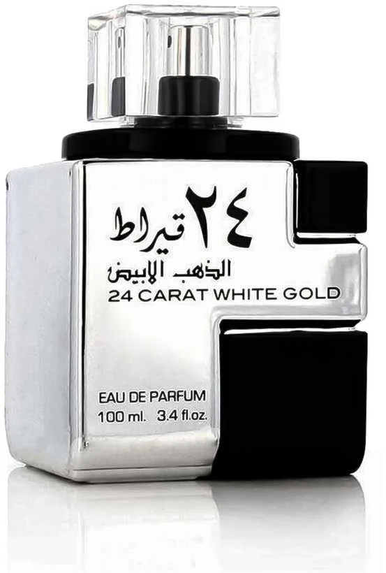 Unisex kvepalai Lattafa 24 Carat White Gold EDP, 100 ml