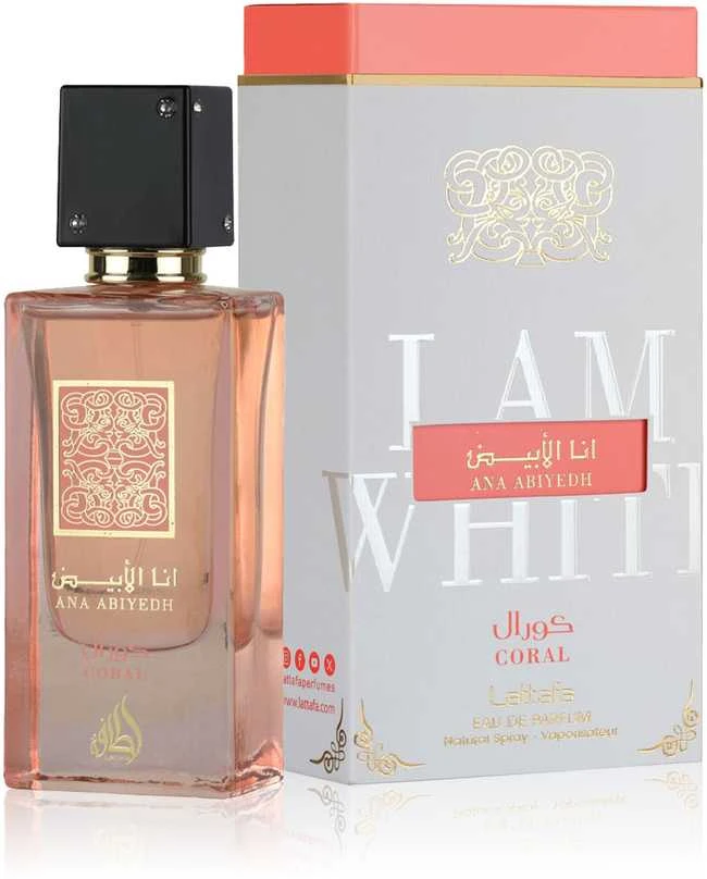 Lattafa Ana Abiyedh Coral EDP parfumuotas vanduo unisex, 60 ml