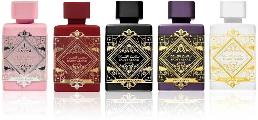 „Lattafa Badee Al Oud“ kolekcijos rinkinys U 5 x 5 ml rinkinys