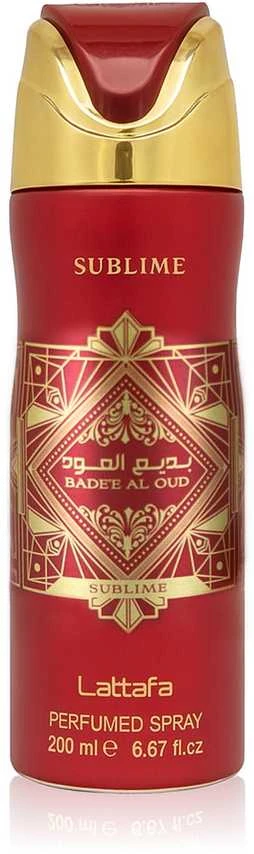 Lattafa Badee Al Oud Sublime Perfumed Purškiklis parfumuotas dezodorantas, 200 ml
