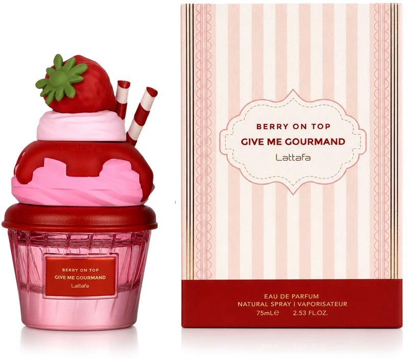 Lattafa Berry On Top Give Me Gourmand EDP parfumuotas vanduo moterims, 75 ml