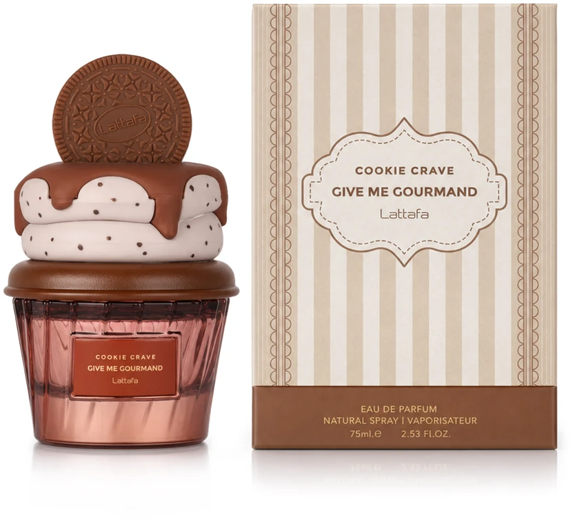 Lattafa Cookie Crave Give Me Gourmand EDP parfumuotas vanduo moterims, 75 ml