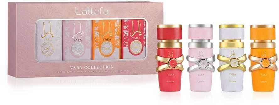 Lattafa Yara Collection Giftset arabiškų kvepalų rinkinys, 4 x 5 ml