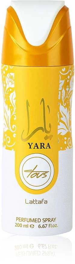 Lattafa Yara Tous 200 ml dezodorantas su auksiniu dangteliu