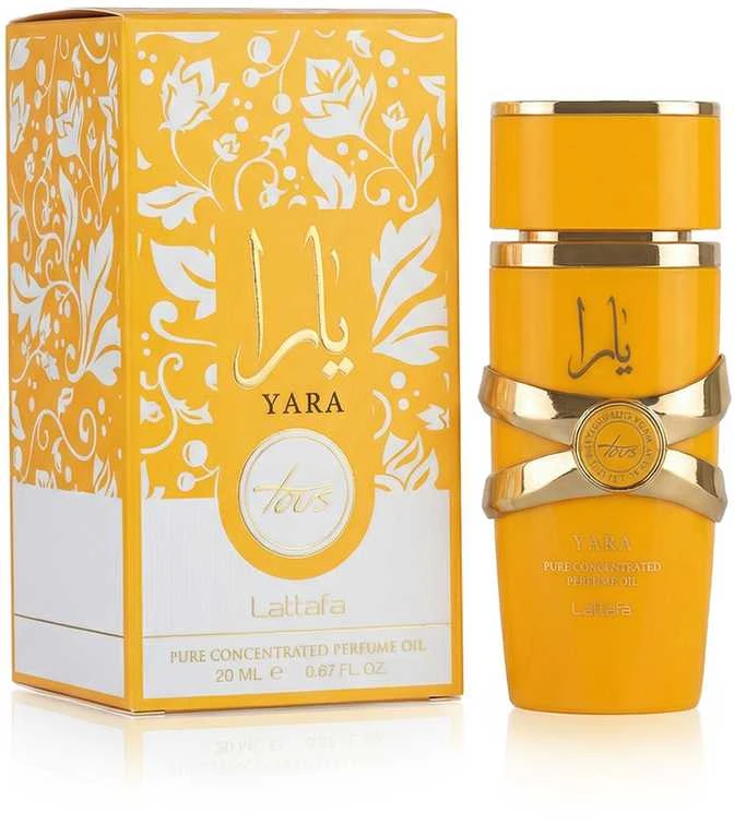 Lattafa Yara Tous Pure Concentrated Perfume Oil CPO aliejiniai kvepalai moterims, 20 ml