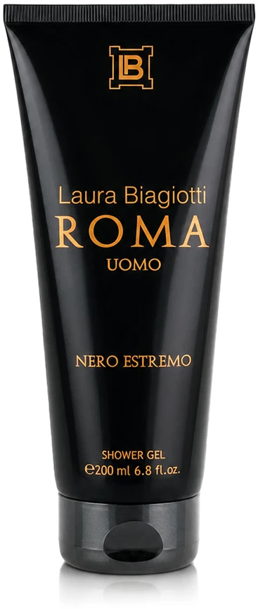 Laura Biagiotti Roma Uomo Nero Estremo Dušo želė dušo želė vyrams, 200 ml