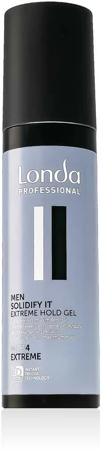 Londa Men Solidify It Extreme Hold Gel itin fiksuojantis plaukų želė vyrams 100ml