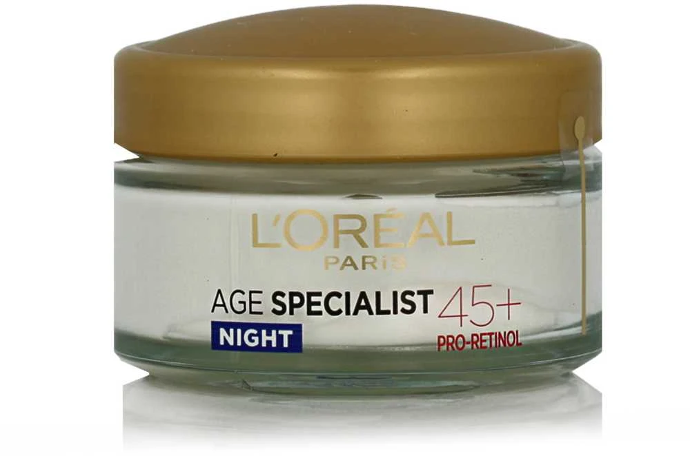 L'Oréal Paris Age Specialist 45+ Night Skin Kreminis moterims, 50 ml